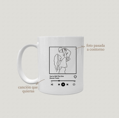 Taza de Cerámica para Mamá – Foto en Contorno