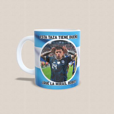 Taza de Cerámica con Diseño “Enzo Fernández – esta taza tiene dueño”