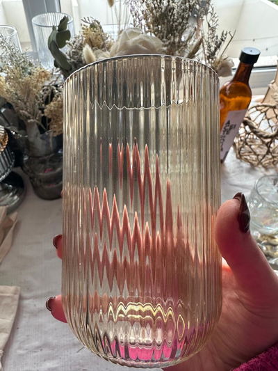 VASOS DORADOS TORNASOLADOS X6