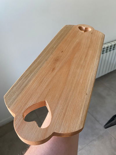 TABLA MADERA CUORE DOBLE