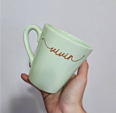 Taza verde “Vivir” 