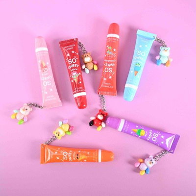 Lip Gloss SO SWEET con Llavero OSITO