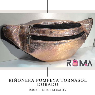 Riñonera Pompeya Tornasol Dorado