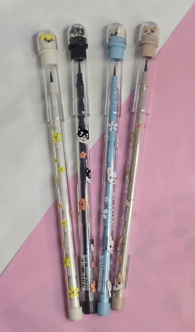 Portaminas con gomita perritos