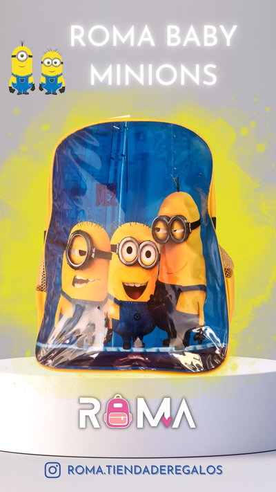 Mochila minions idea para jardin o 1° grado