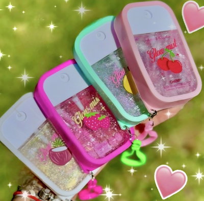 Body splash CON GLITTERS THELMA Y LOUISE colgante