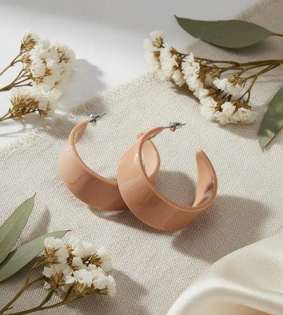 Aros Circulares Beige