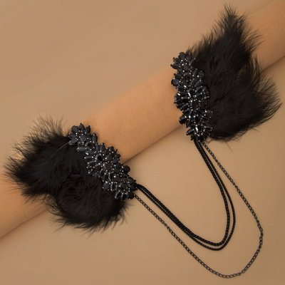 Charretera Plumas y piedras