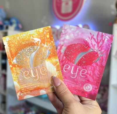 Mascarillas de ojos con colágeno marino