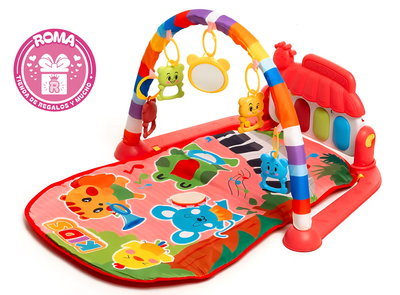 Gimnasio para bebés con  piano musical, mordiscos y sonajeros