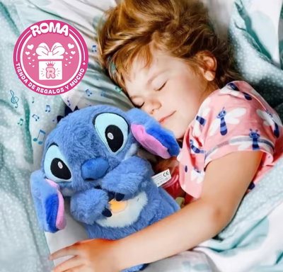 PELUCHE STICH DE APEGO C/RESPIRACIÓN. MUSICAL Y C/LUZ