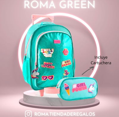 Mochila CARRITO  green TRENDY