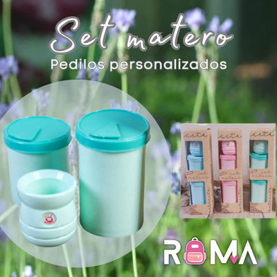 SET matero para decorar con stickers 