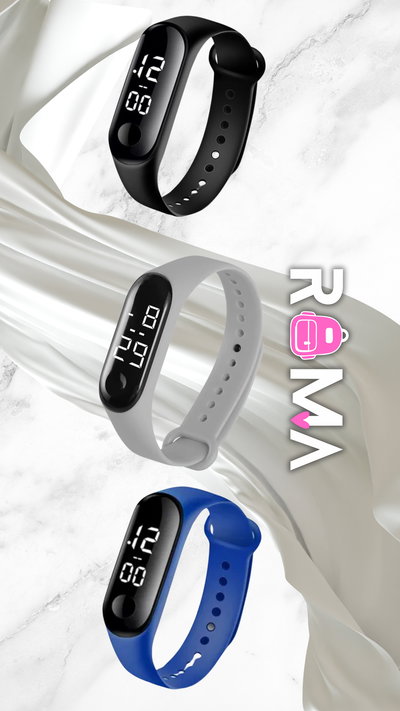 Relojes digitales malla fina