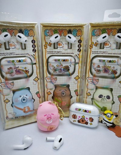 Auriculares inalambrico CAPIBARA con llavero globo