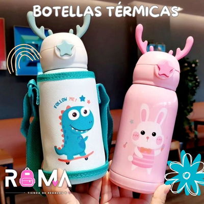 Botella térmica con portabotella