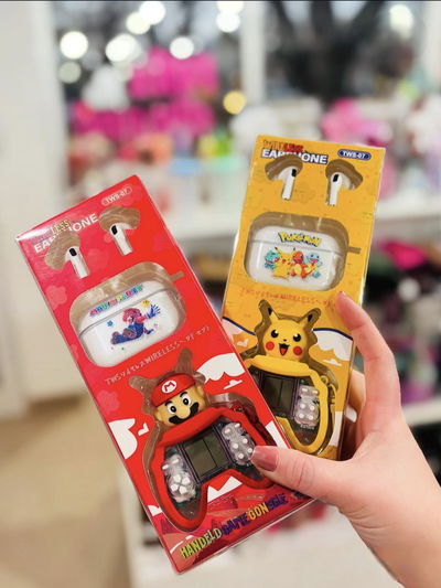 Auriculares inalambrico MARIO BROS / POKEMONCON CONSOLA DE JUEGOS
