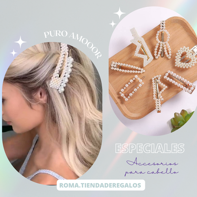 Traba cabello perlas 