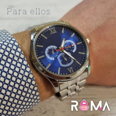 Reloj metálico Hombre