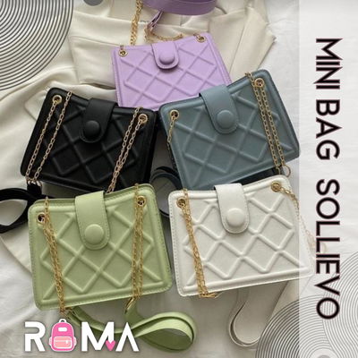 Mini bag SOLIEVO COLOR PETRÓLEO 