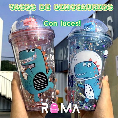 Vaso DINOSAURIO CON LUCES