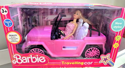 JEEP BARBIE + muñeca GIGANTEEEEE