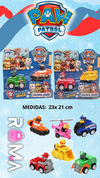 Paw patrol x 2 unidades