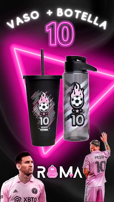 Vaso + botella MESSI
