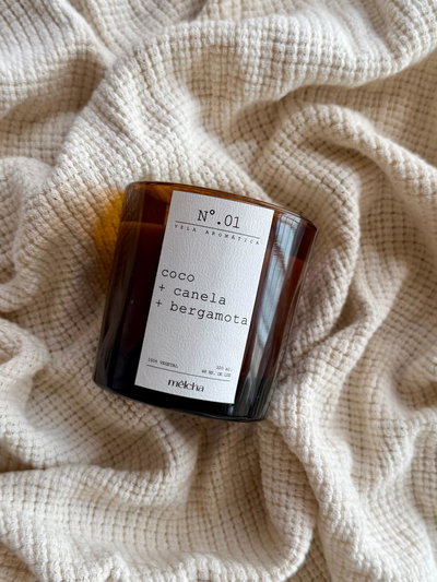 Vela Bergamota+ Canela + Coco
