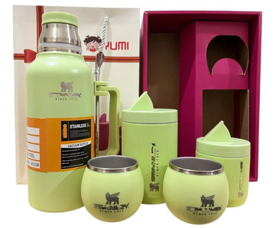 Set matero STANLEY  x 6 piezas ACERO INOXIDABLE COMPLETO