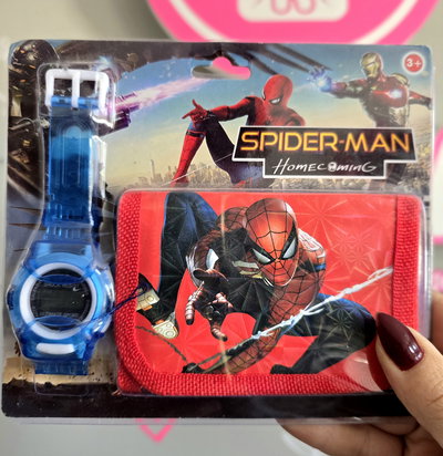 Reloj digital + billetera 