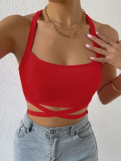 SHEIN - Top rojo talle XS