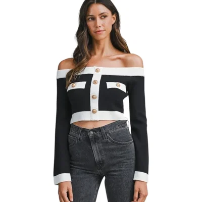 FASHION NOVA - Top bicolor talle XS