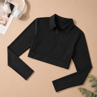 SHEIN - Crop top cuello chomba talles S o L