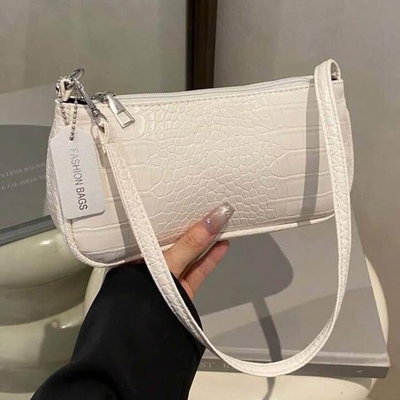 SHEIN - Mini cartera ecocuero blanca