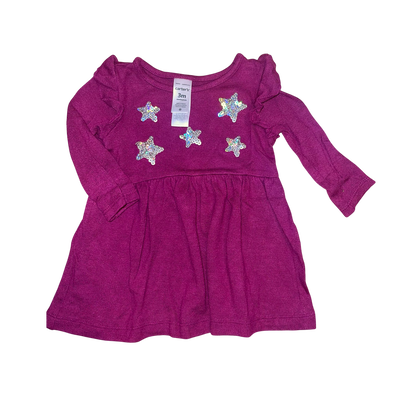 CARTERS - Vestido beba hilo 3 meses impecable