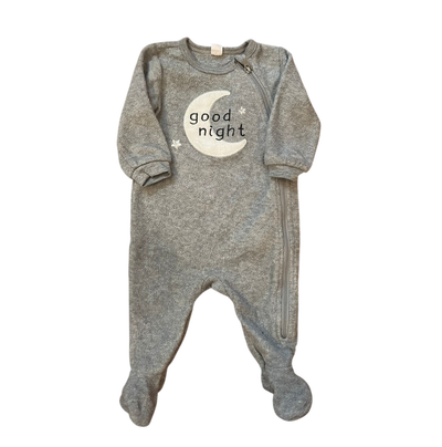 PL BABY - Enterito micropolar gris 0-3 meses impecable