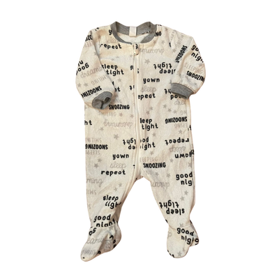 PL BABY - Enterito micropolar blanco 0-3 meses nuevo