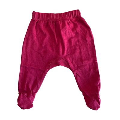 HONEST - Pantalón ranita recién nacido rojo