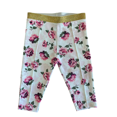 GARANIMALS - Calza leggings flores 6 meses impecable