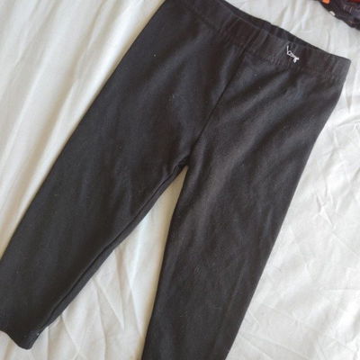 GARANIMALS - Calza leggings negros 9-12 meses