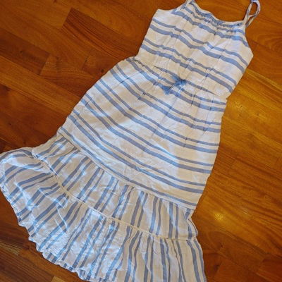 CAT AND JACK - Vestido largo navy 7-8