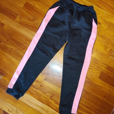 Jogging mujer talle S negro rosa