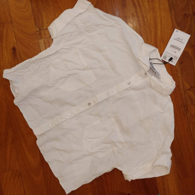 ZARA - Camisa manga corta talle XS nueva con etiqueta