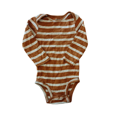 CARTERS - Body rayado ladrillo 18 meses sin uso
