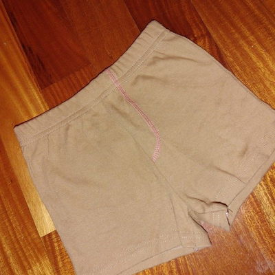 SIN MARCA - Short marrón bebé 12-18 meses