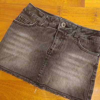 LIMITED TOO - Pollera jean negra t.8