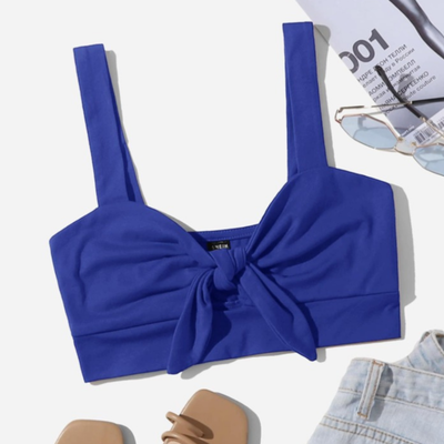 SHEIN - Top azul talle XS