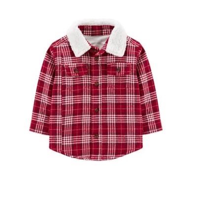 CARTERS - Camisaco leñador 12 meses nuevo