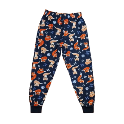 Pantalón pijama micropolar zorritos talle 8-10